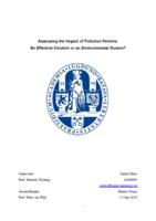 Assessing the Impact of Pollution Permits: An Effective Solution or an Environmental Illusion?