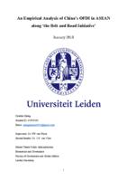 An Empirical Analysis of China’s OFDI in ASEAN along ‘the Belt and Road Initiative’