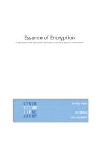 Essence of Encryption: A case study of the nascence of the Dutch Government position on encryption