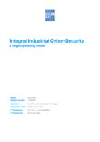 Integral Industrial Cyber-Security, a target operating model