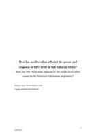 How has neoliberalism affected the spread and response of HIV/AIDS in Sub Saharan Africa?