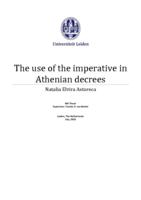 The use of the imperative in Athenian decrees