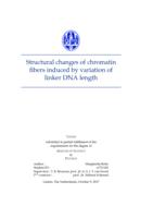 Structural changes of chromatin fibers induced by variation of linker DNA length