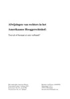 Afwijzingen van rechters in het Amerikaanse Hooggerechtshof: Toeval of bestaat er een verband?