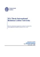 When do authoritarian oppositions coalesce? A study of the Syrian opposition to Bashar al-Assad in 2011-2013