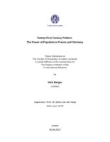 Twenty-First Century Politics: The Power of Populism in France and Germany