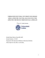 Liberalizing electoral outcome in Sub-Saharan Africa after the Cold War. Analysis of factors affecting the process through fs/QCA approach.