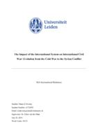 The Impact of the International System on International Civil War: Evolution from the Cold War to the Syrian Conflict
