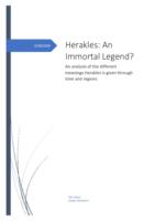 Herakles: an Immortal Legend? An analysis of the different meanings Herakles is given through time and regions