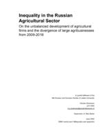 Inequality in the Russian Agricultural Sector