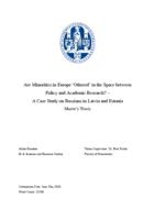 Are Minorities in Europe 'Othered' in the Space between Policy and Academic Research? - A Case Study on Russians in Latvia and Estonia