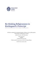 Re-thinking Religiousness in Kierkegaard's Postscript. On the Secular Relevance of the Category of Religiousness