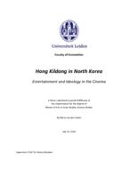 Hong Kildong in North Korea: Entertainment and Ideology in the Cinema