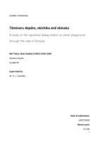 Tāminaru depāto, ekichika and ekinaka: a study on the Japanese railway station as urban playground through the case of Shinjuku