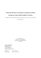 Culture-Specific Items in Translation: Comparing Translation Strategies in Gender-Specific Children's Literature