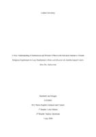 A New Understanding of Submission and Women's Place in the Salvation Narrative: Female Religious Experiences in Lucy Hutchinson's Order and Disorder & Aemilia Lanyer's Salve Deus Rex Judaeorum