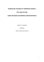Testing the concept of ‘neoliberal empire’:  the case of Iraq  under the Bush and Obama administrations