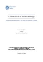 Constituencies in Electoral Design. A Response to and an Extension of The Concept of Constituency by Rehfeld.