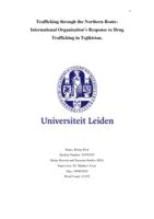 Trafficking through the Northern Route: International Organisation's Response to Drug Trafficking in Tajikistan