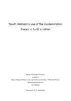 South Vietnam’s use of the modernization theory to build a nation