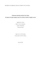 Stammering, Stuttering, and Slips of the Tongue:  The Impact of Foreign Language Anxiety on L2 Fluency of Dutch L2 English Learners