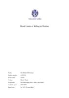 Moral Limits of Killing in Warfare