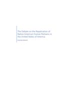 The Debate on the Repatriation of Native American Human Remains in the United States of America