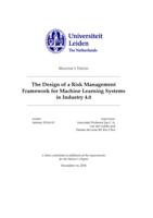 The Design of a Risk Management Framework for Machine Learning Systems in Industry 4.0
