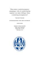 Draconian counterinsurgency campaigns: why do authoritarian regimes use mass killings when countering insurgencies?