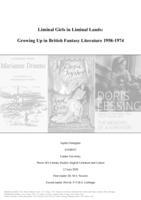 Liminal Girls in Liminal Lands:   Growing Up in British Fantasy Literature 1958-1974