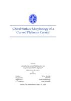 Chiral Surface Morphology of a Curved Platinum Crystal