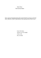 Native American Participation During The Second World War In Europe And North Africa: What Drove Them To Enlist and How They Experienced Their Time Overseas.