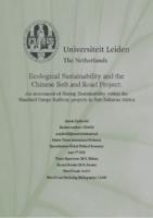 Ecological Sustainability and the Chinese Belt and Road Project: An assessment of Strong Sustainability within the Standard Gauge Railway projects in Sub-Saharan Africa
