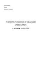 The Freeter Phenomenon in the Japanese Labour Market: a Different Perspective