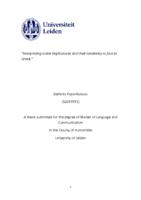 “Interpreting scalar implicatures and their sensitivity to face in Greek.”