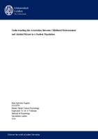 Understanding the Association Between Childhood Maltreatment and Alcohol Misuse in a Student Population