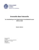 Innovatie door Interactie: De ontwikkeling van het Nederlandse innovatiebeleid tussen 2000 en 2018