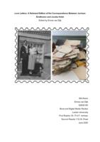 Love Letters: A Selected Edition of the Correspondence Between Jurriaan Eindhoven and Jacoba Holst