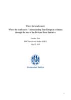 Where the roads meet: Understanding Sino-European relations through the lens of the Belt and Road Initiative