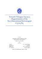 Towards Nitrogen-Vacancy Magnetometry of the Two-Dimensional Ferromagnet Cr2Ge2Te6