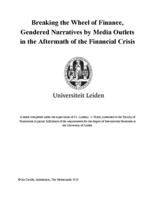 Breaking the Wheel of Finance, Gendered Narratives by Media Outlets in the Aftermath of the Financial Crisis