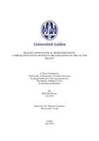 Dealing with Political Demonstrations: Comparative Study of Police Organisations in the UK and France