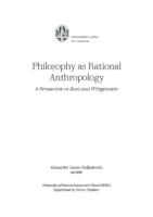 Philosophy as Rational Anthropology: a perspective on Kant and Wittgenstein