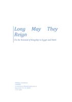 Long May They Reign. On the Renewal of Kingship in Egypt and Hattie