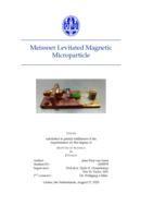 Meissner Levitated Magnetic Microparticle