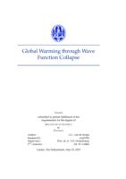 Global Warming Through Wave Function Collapse