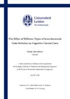 The Effect of Different Types of Intra-Sentential Code-Switches on Cognitive Control Costs