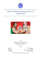 DNA mutations in the presence of a nucleosome