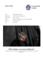Children of foreign fighters of the Islamic State (ISIS)