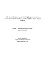 101 Cannibalisations: understanding the prominence of cannibalism in Victorian discourse through The Times Digital Archive